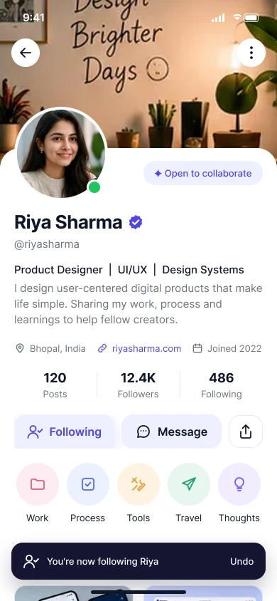 Following screen